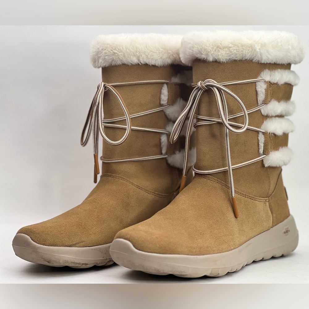Skechers, Woman’s, Boots, Gen 5, Shearling Style, Dark Toupe, Pull On, Size 7.5